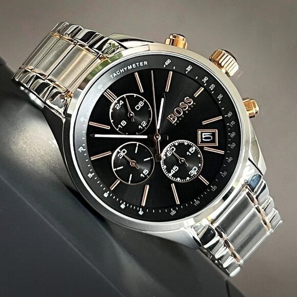 Hugo Boss Grand Prix Watch – Sleek Black Dial NEW! - Picture 9 of 12